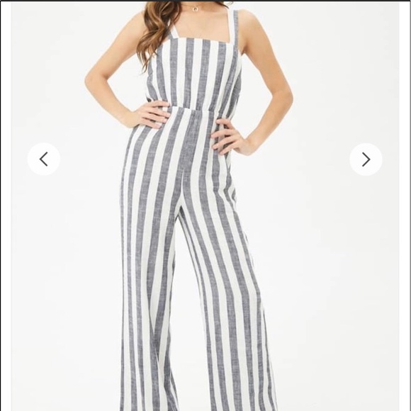 Forever21 Linen Blend Jumpsuit - Picture 2 of 8